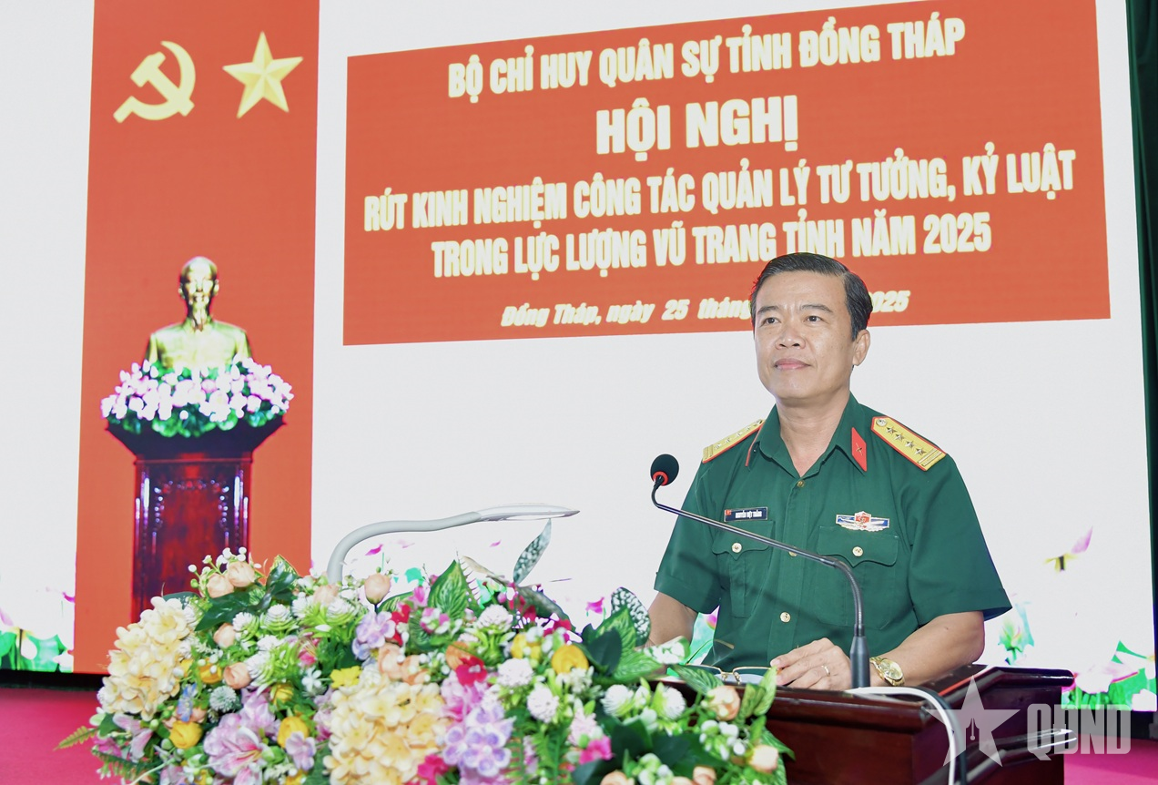 Bộ CHQS tỉnh Đồng Tháp: Duy trì chặt chẽ công tác quản lý tư tưởng, kỷ luật